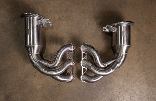 400 Cell Catted Down Pipes For Porsche 992 GT3 / GT3 RS