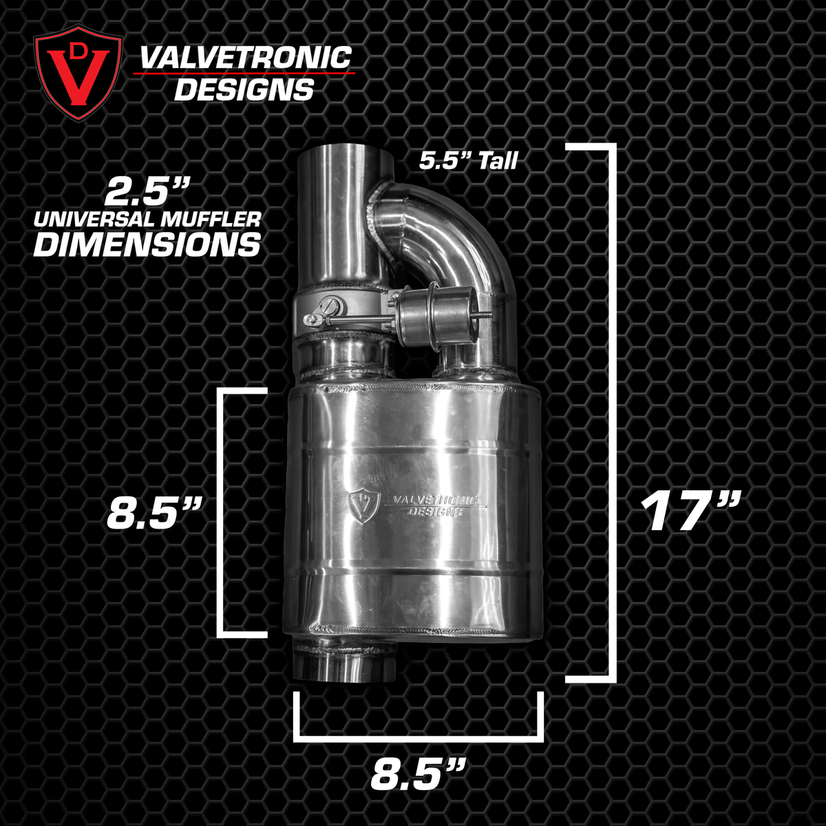 UNIVERSAL VALVED MUFFLER KIT