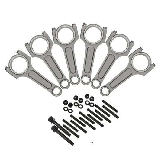Chevy II 250 INLINE SIX 6" x .927 / 152.4mm x 23.56mm high performance connecting rod set + Inline Six Head Stud Set