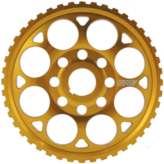 VW 74-98 8V M series lightweight fixed cam pulley / intermediate shaft - Gold