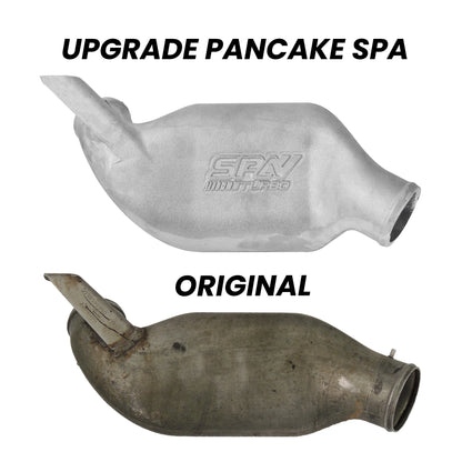 Cast Turbo Manifold upgrade + high flow pancake (lower intercooler pipe upgrade) Cast aluminum For 1.8T Turbo 20V Transverse VW Golf / Jetta / Beetle / Audi / TT (K03/K04) - PRE SALE