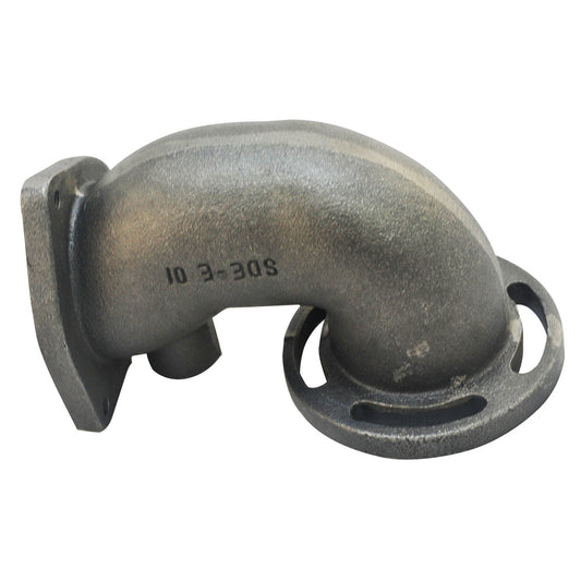 Cast iron turbocharger downpipe 90‚° 2 1/2" T3 4 bolts