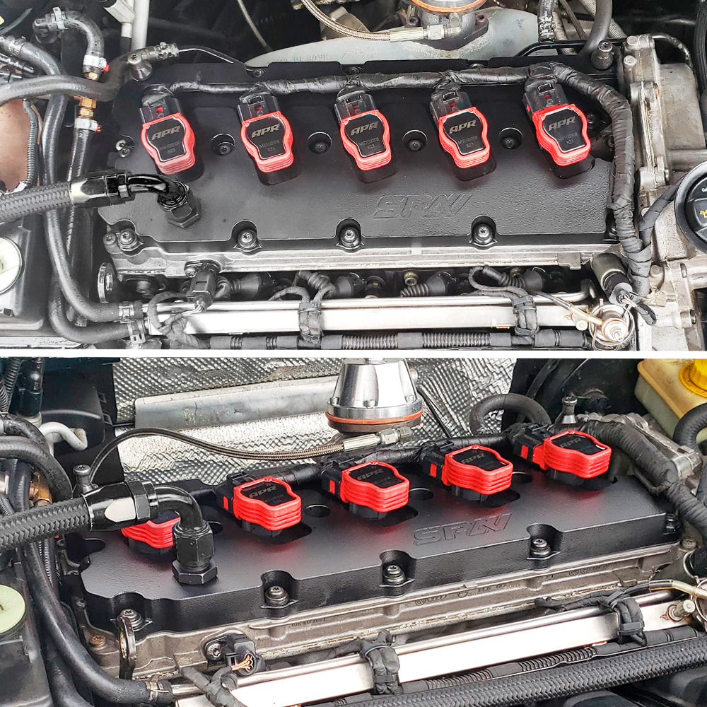 Cast Aluminum Valve Cover + Intake Manifold for VW 2.5L 5 CYLINDER 20V 07K - Black - PRE SALE