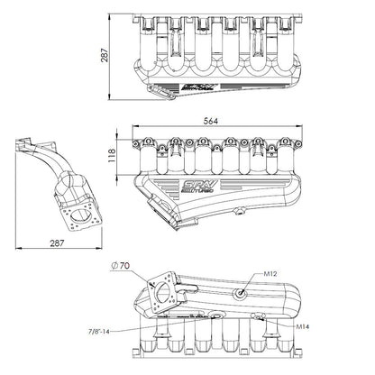BMW E36 325 328 M3 (M50/M52) CAST ALUMINUM INTAKE MANIFOLD WITHOUT THROTTLE BOLT HOLES - PRE SALE