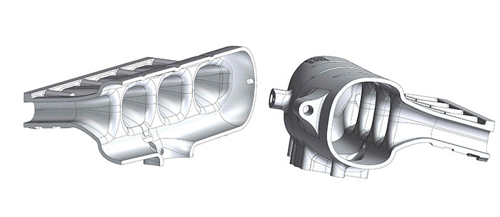 VW AUDI 2.0T FSI / 2.0 TSI aluminum intake manifold + Cylinder Head Gasket, 82.5mm Bore, Without Valvelift