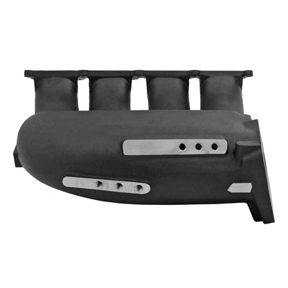 Cast Aluminum Intake Manifold for transverse VW/AUDI 1.8T - 4 injectors Fuel Rail Kit (right side OEM throttle) - Black