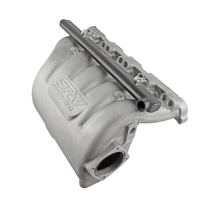 VW 2.5L 5 CYLINDER 20V 07K CAST ALUMINUM INTAKE MANIFOLD - WITH 10 INJECTORS FUEL RAIL
