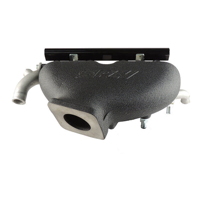 Cast Aluminum Intake Manifold for longitudinal VW/AUDI 1.8T with 4 injectors Fuel Rail Kit (without throttle bolt holes) Black