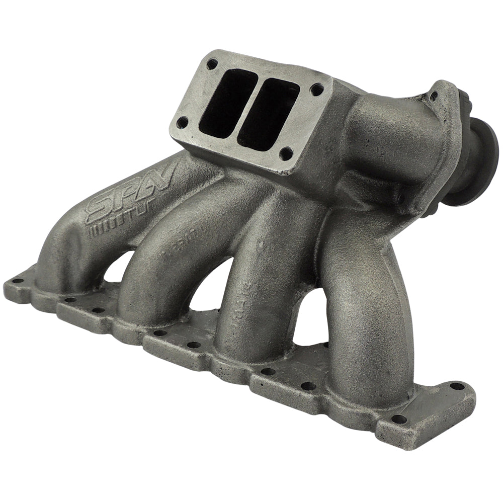 VW B5 T3 top mount turbo twin scroll manifold wastegate V-Band + Cast Aluminum Intake Manifold for longitudinal with 8 injectors Fuel Rail Kit (without throttle bolt holes)