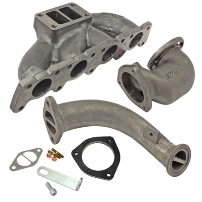 VW MKIV GTI T3 Twin Scroll Top Mount Turbo Manifold V-Band - EVOLUTION