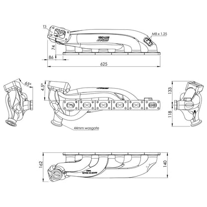 BMW E36 325 328 (M50/M52) TWIN SCROLL TOP MOUNT CAST TURBO MANIFOLD V-BAND WASTEGATE - PRE SALE