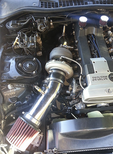 Toyota Supra Soarer Lexus IS300 GS 2JZ-GE T4 Twin Scroll Flow Top Mount Turbo Manifold - 44/45mm Vband Wastegate Flange - PRE SALE