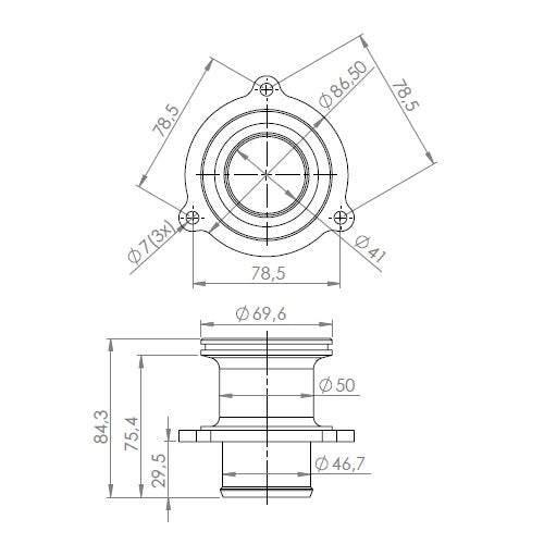 Turbo Muffler Delete and BLOW OFF VALVE ADAPTER SPACER for MQB VW Golf Gti Gli R MK7 1.8T 2.0 Tsi EA888 Audi S3 A3