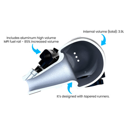 NEW! VW/AUDI EA888 GEN 3 2.0T TSI/FSI ALUMINUM INTAKE MANIFOLD - UPGRADE 74MM THROTTLE - PRE SALE