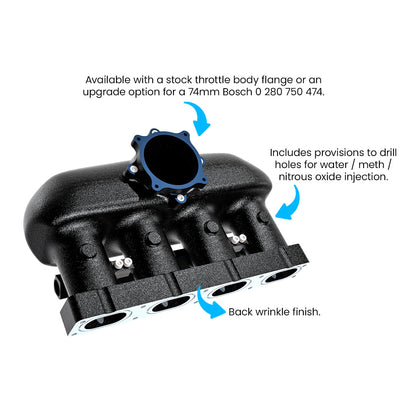 NEW! VW/AUDI EA888 GEN 3 2.0T TSI/FSI ALUMINUM INTAKE MANIFOLD - UPGRADE 74MM THROTTLE - PRE SALE