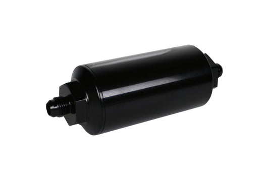 Aeromotive In-Line Filter - AN-06 238 Stainless Mesh Element - Anodized Black