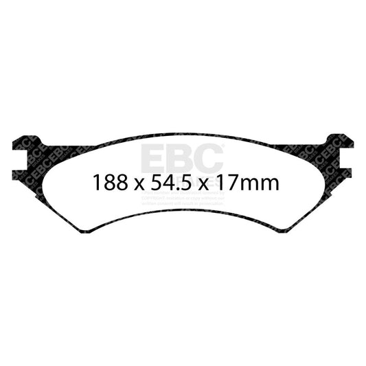 EBC 97-00 Ford Econoline E250 4.2 (4 Wheel ABS) Yellowstuff Rear Brake Pads