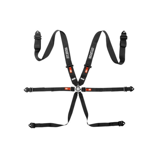 Sparco BELT COMP H3 PD 6PT STEEL Black