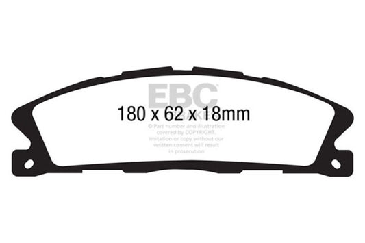 EBC 13+ Ford Explorer 3.5 Twin Turbo 4WD Yellowstuff Front Brake Pads