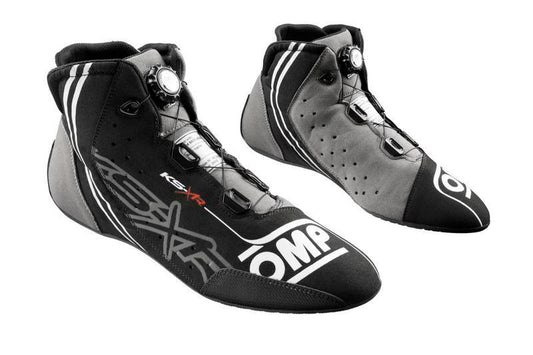 OMP KART SHOES KS-X FIA 8877-2022 BLACK/GREY/FLUO YELLOW SIZE 39