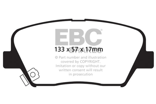 EBC 12+ Hyundai Azera 3.3 Ultimax2 Front Brake Pads