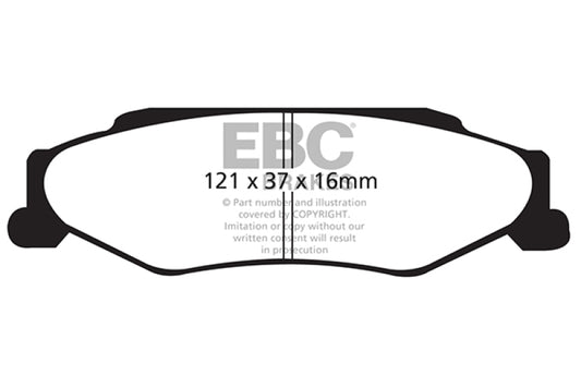 EBC 03-04 Cadillac XLR 4.6 Ultimax2 Rear Brake Pads