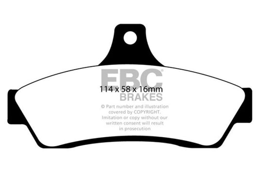 EBC 03-04 Pontiac GTO 5.7 (Solid Rear Rotors) Yellowstuff Rear Brake Pads