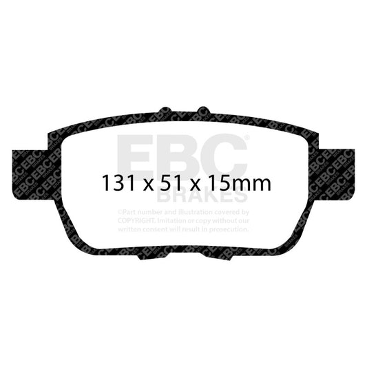 EBC 09-14 Acura TL 3.5 Yellowstuff Rear Brake Pads