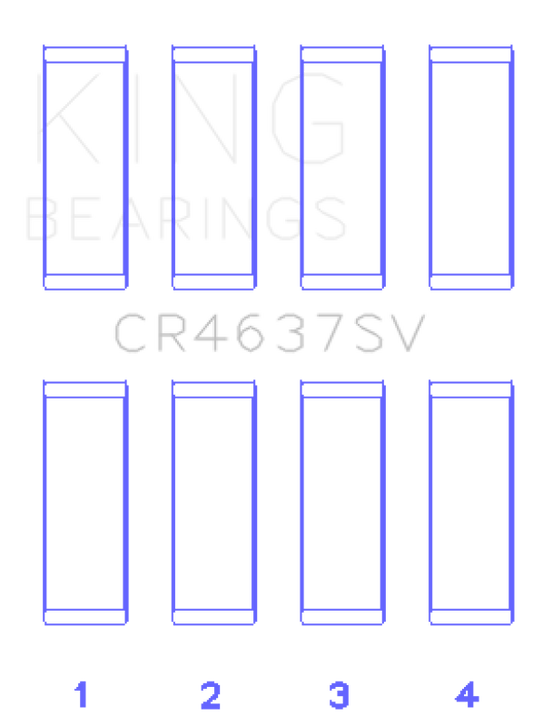 King Engine Bearings Audi BYT/CDNC/CCZD/CPSA (Size 0.50) Connecting Rod Bearing Set