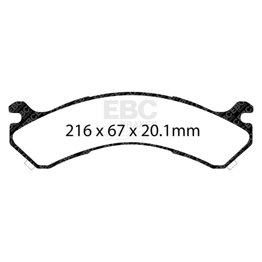 EBC 01-05 Chevrolet Silverado 3500 (2WD) Ultimax2 Rear Brake Pads