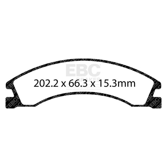 EBC 08+ Ford Econoline E150 4.6 Yellowstuff Rear Brake Pads