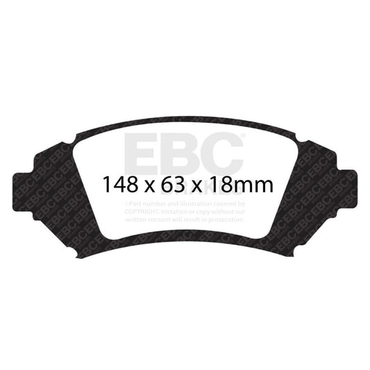 EBC 05 Buick Le Sabre (FWD) 3.8 (16in Wheels) Ultimax2 Front Brake Pads