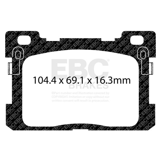 EBC 2017+ Genesis G90 5.0L Ultimax2 Rear Brake Pads