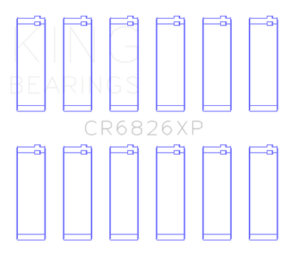 King Engine Bearings Gm/Holden 3.6 Lf4/Lfx/Lgx (Size +.026mm) Connecting Rod Bearing Set