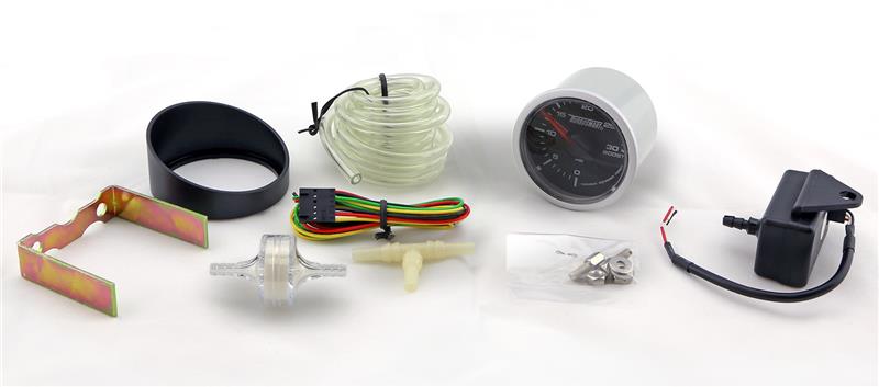 Turbosmart Vacuum/Boost Gauge 30psi 52mm - 2 1/16 (Stepper Motor)