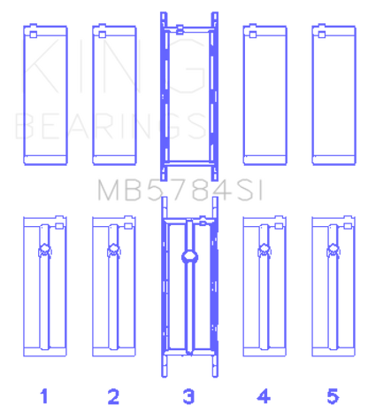 King Engine Bearings 13-15 BMW 320i Main Bearing Set