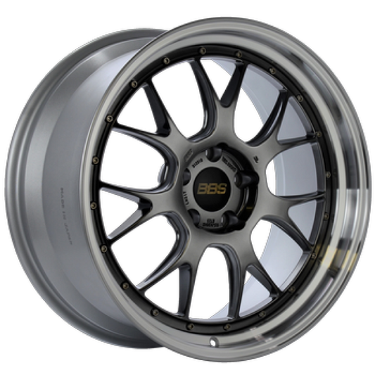 BBS LM-R 19x8.5 5x112 ET30 Black Center w/ Diamond Machined Lip Wheel  - 82mm PFS/Clip Required