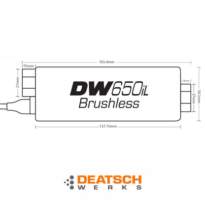 Nuke Performance - Deatschwerks DW650il brushless in-line fuel pump