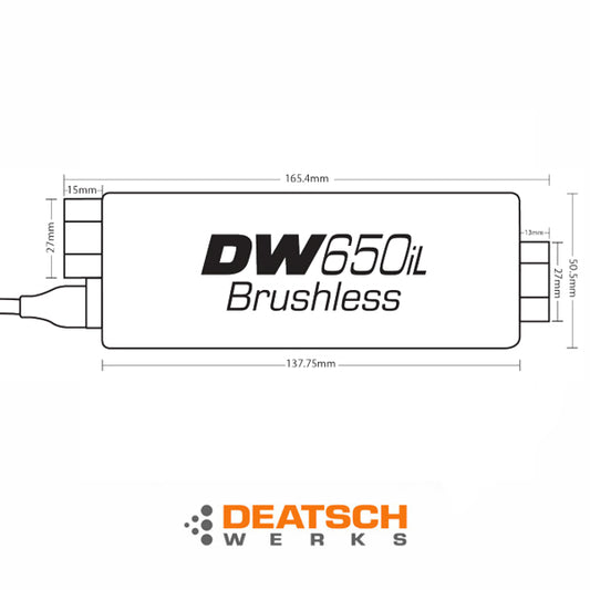 Nuke Performance - Deatschwerks DW650il brushless in-line fuel pump