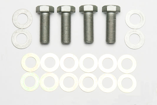 Wilwood bolt kit bracket to spindle M16-2.00 X45MM LG W/WASHER/SHIMS 4 pack