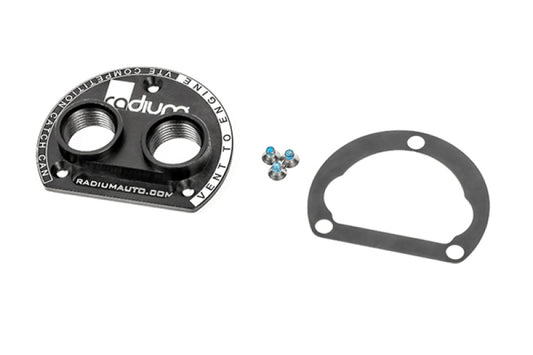 Radium VTA to VTE Competition Catch Can Adapter - 10AN Orb Ports