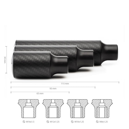 Nuke Performance - Gear Knob Cavernous Carbon 70, Matte finish