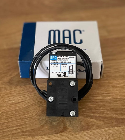 MAC 45 series 4-port boost control solenoid with 18" lead wires and 1/8" NPT ports at 9T Performance
